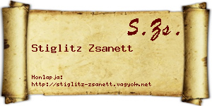 Stiglitz Zsanett névjegykártya